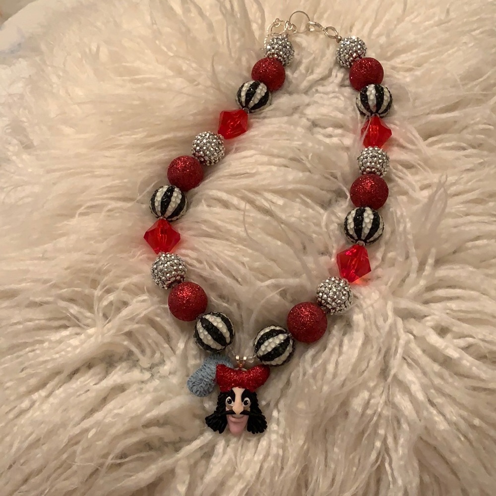 Captain Hook clay hand crafted necklace! NWOT!
